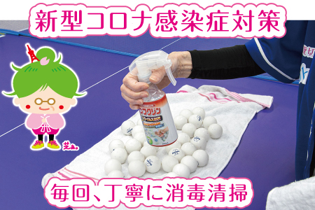 日本卓球協会における新型コロナウイルス感染症対策