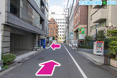 Directions to sports facilities where you can play ZWIFT bikes near Tokyo Tower.